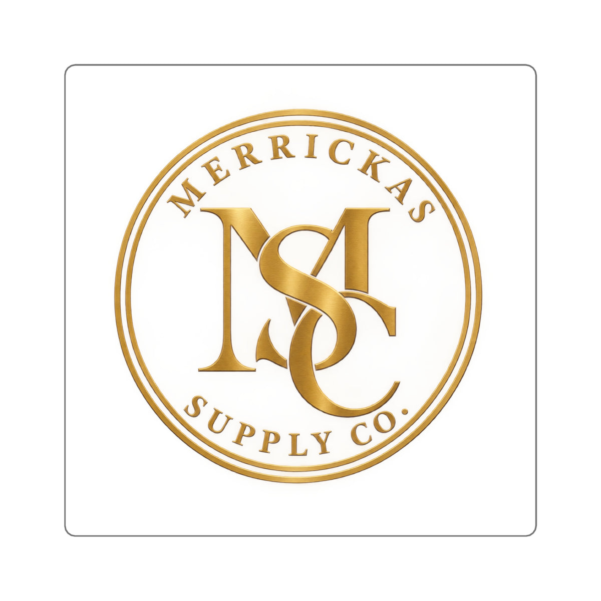 Merrickas Gold MSC Monogram Sticker