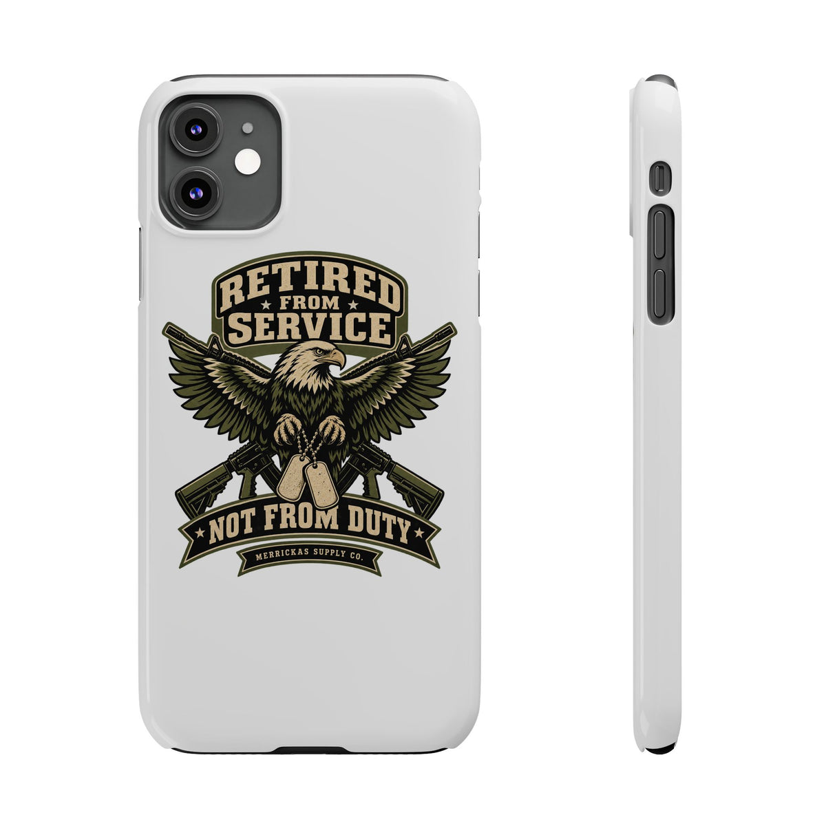 Retired From Service Not From Duty Phone Case