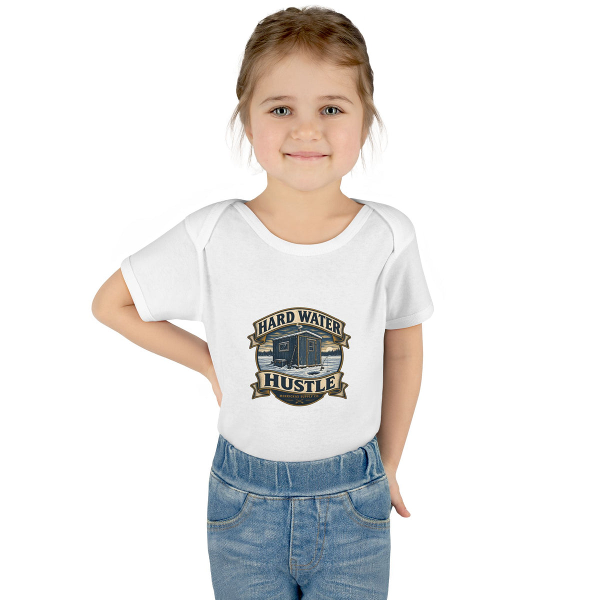Hard Water Hustle Baby Onesie