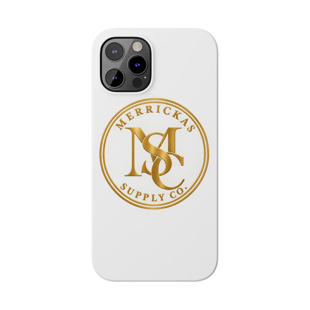 Merrickas Gold MSC Monogram Phone Case