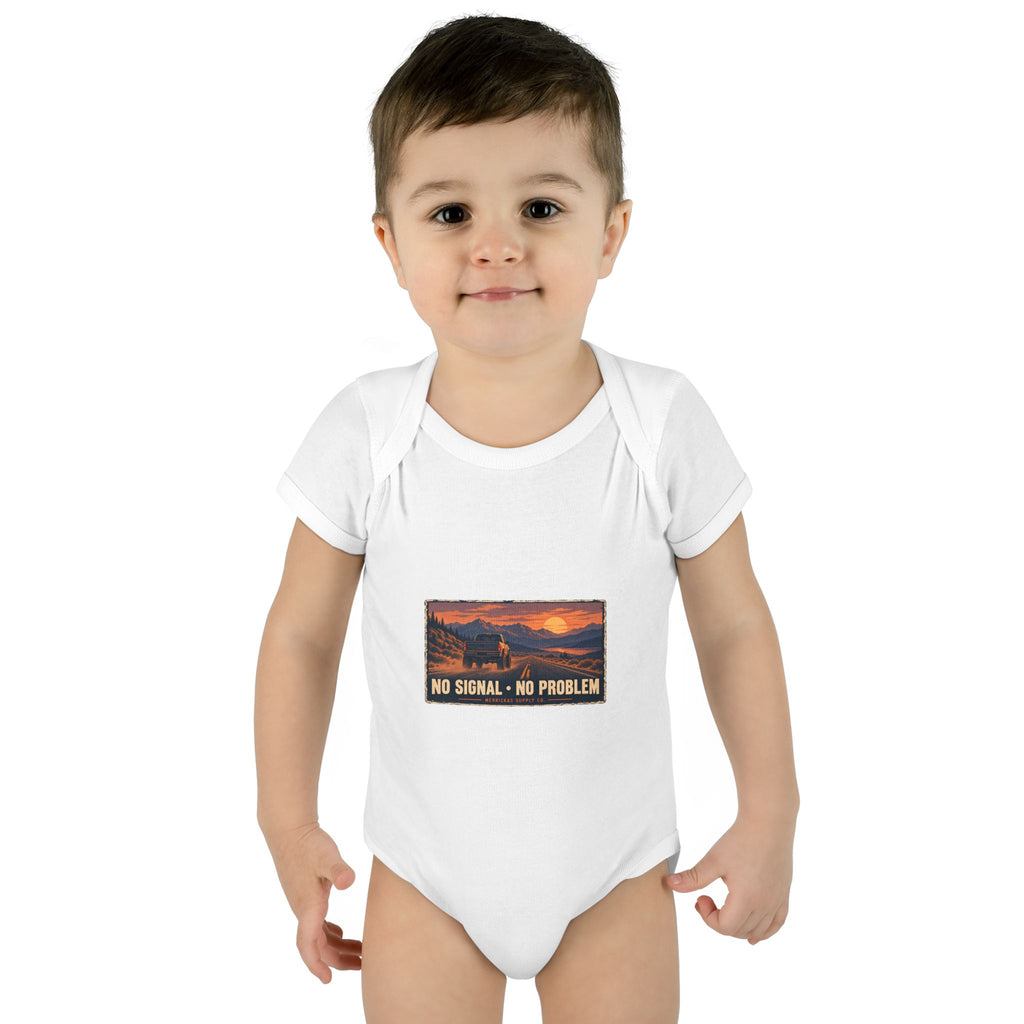 No Signal No Problem Baby Onesie