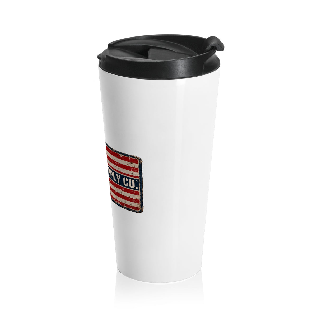 Merrickas American Flag Patch Travel Mug
