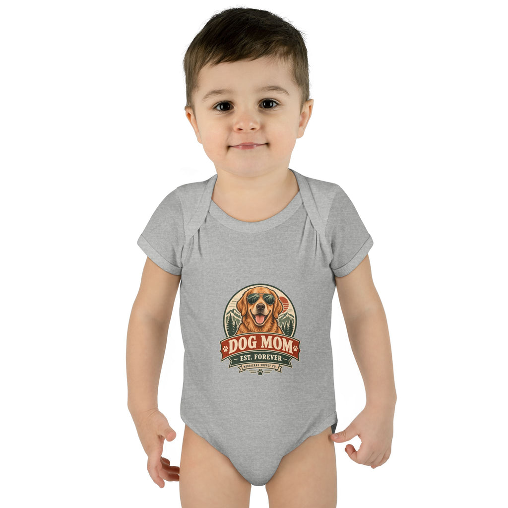 Dog Mom Est. Forever Baby Onesie