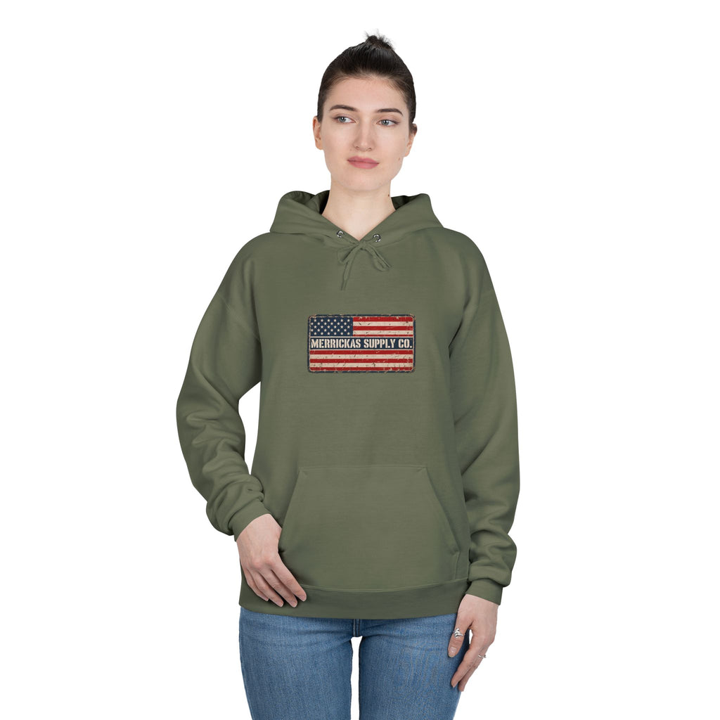 Merrickas American Flag Patch Hoodie
