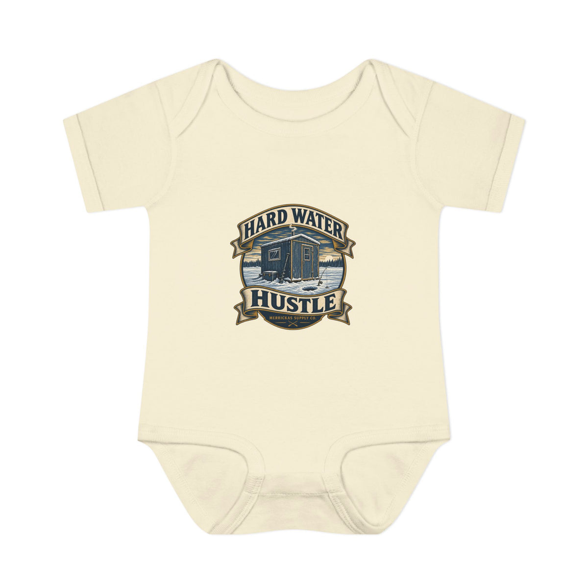 Hard Water Hustle Baby Onesie