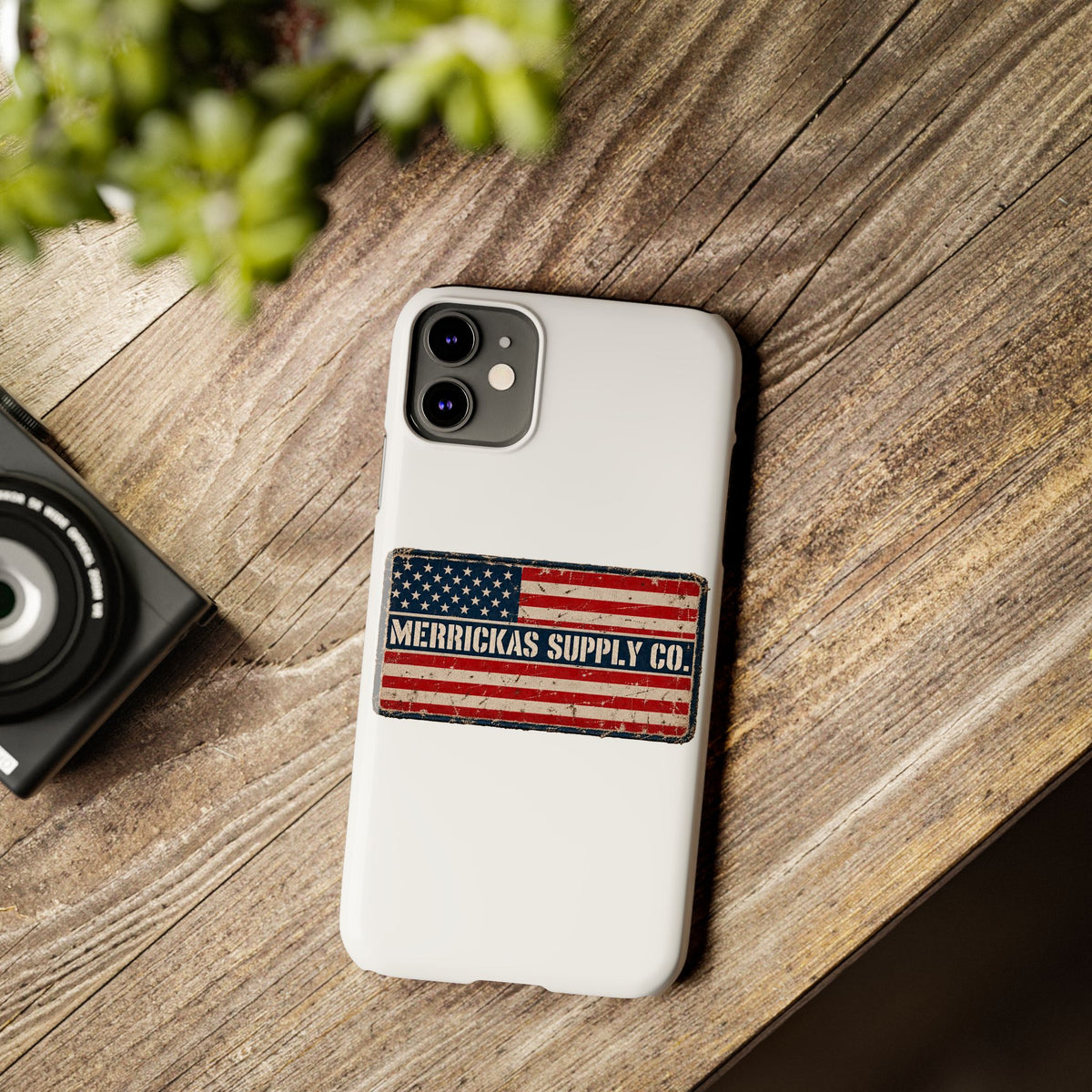 Merrickas American Flag Patch Phone Case
