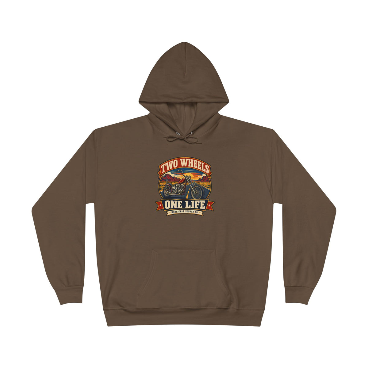 Two Wheels One Life Heavyweight Hoodie