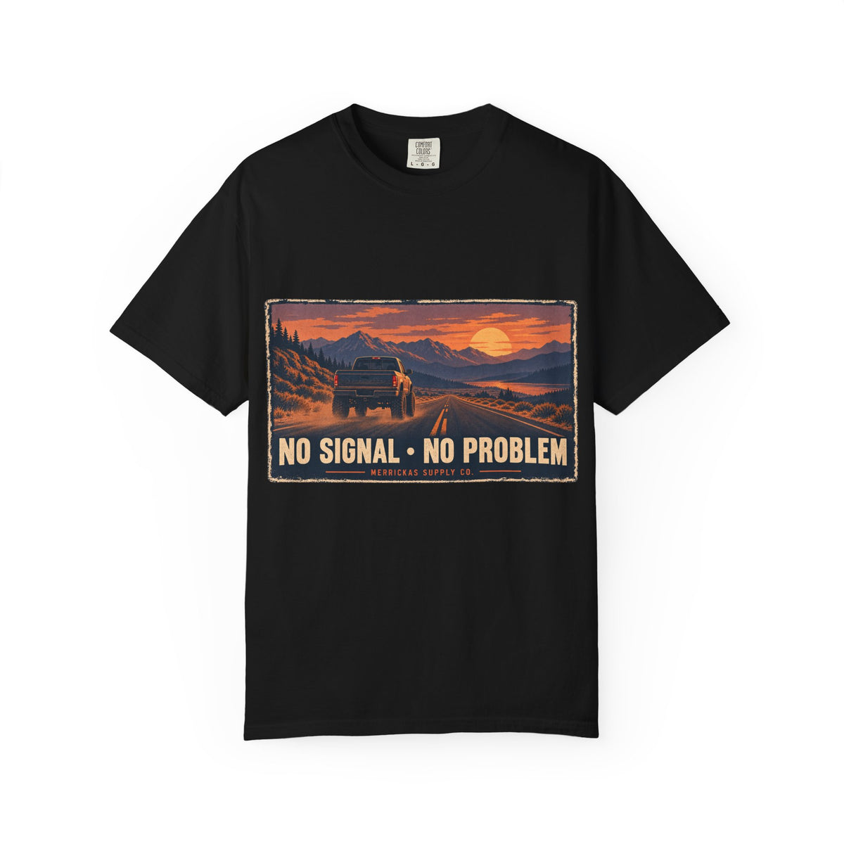 No Signal No Problem Garment-Dyed Tee