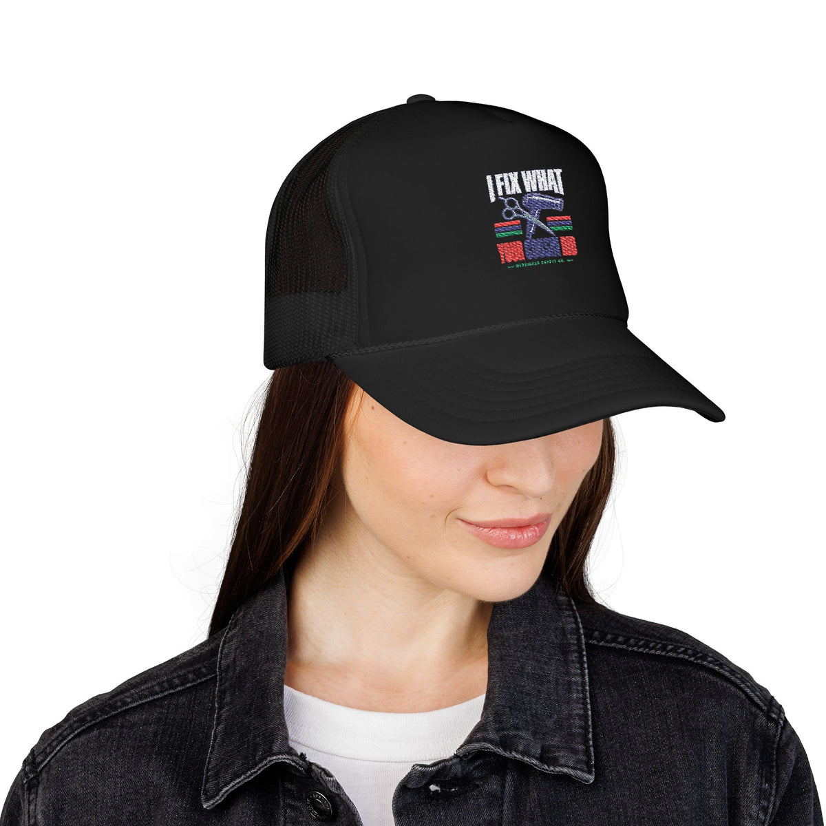 I Fix What Your Cousin Did Foam Trucker Hat