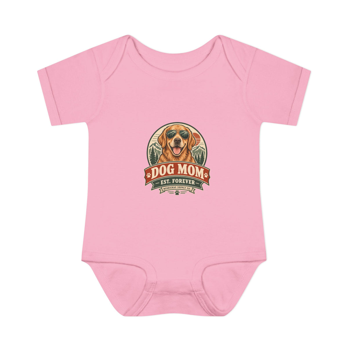 Dog Mom Est. Forever Baby Onesie