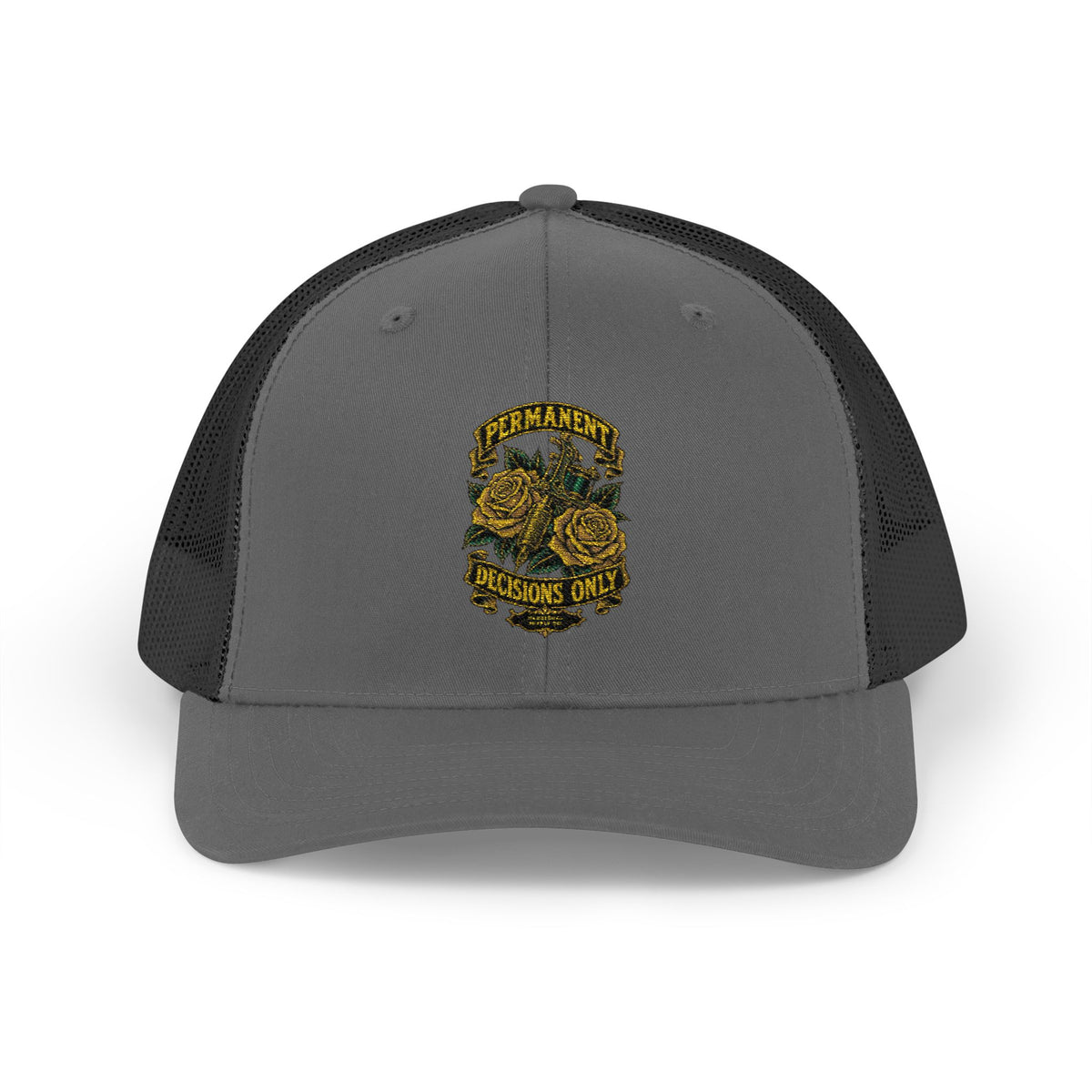 Permanent Decisions Only Snapback Trucker Cap
