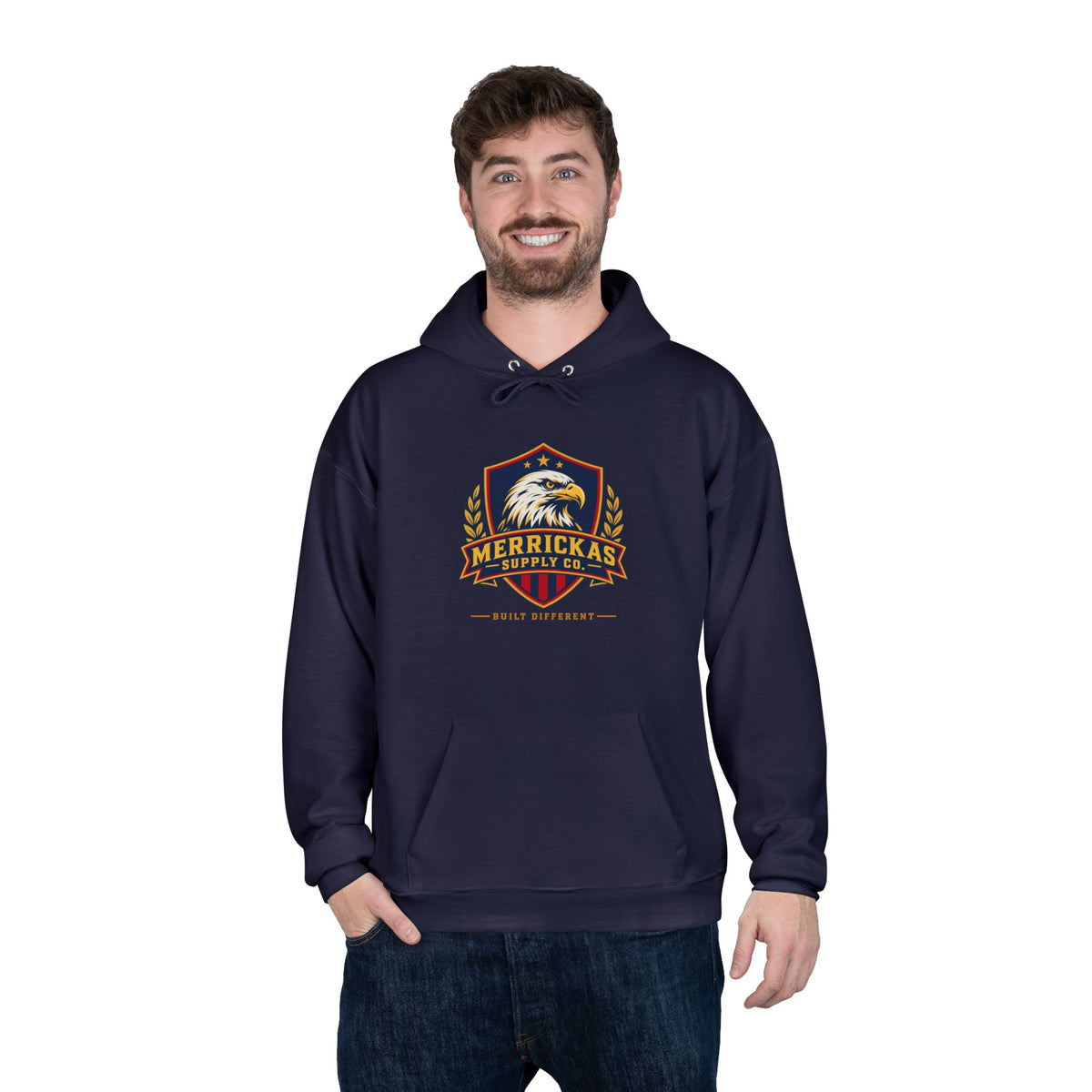Merrickas Eagle Shield Crest Hoodie