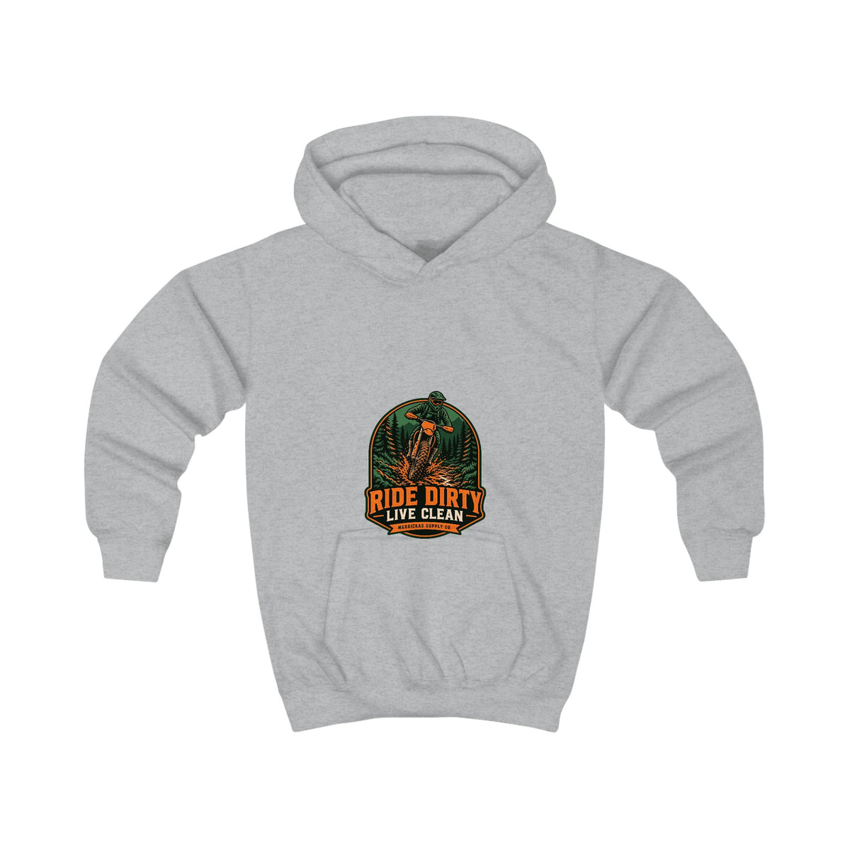 Ride Dirty Live Clean Kids' Hoodie