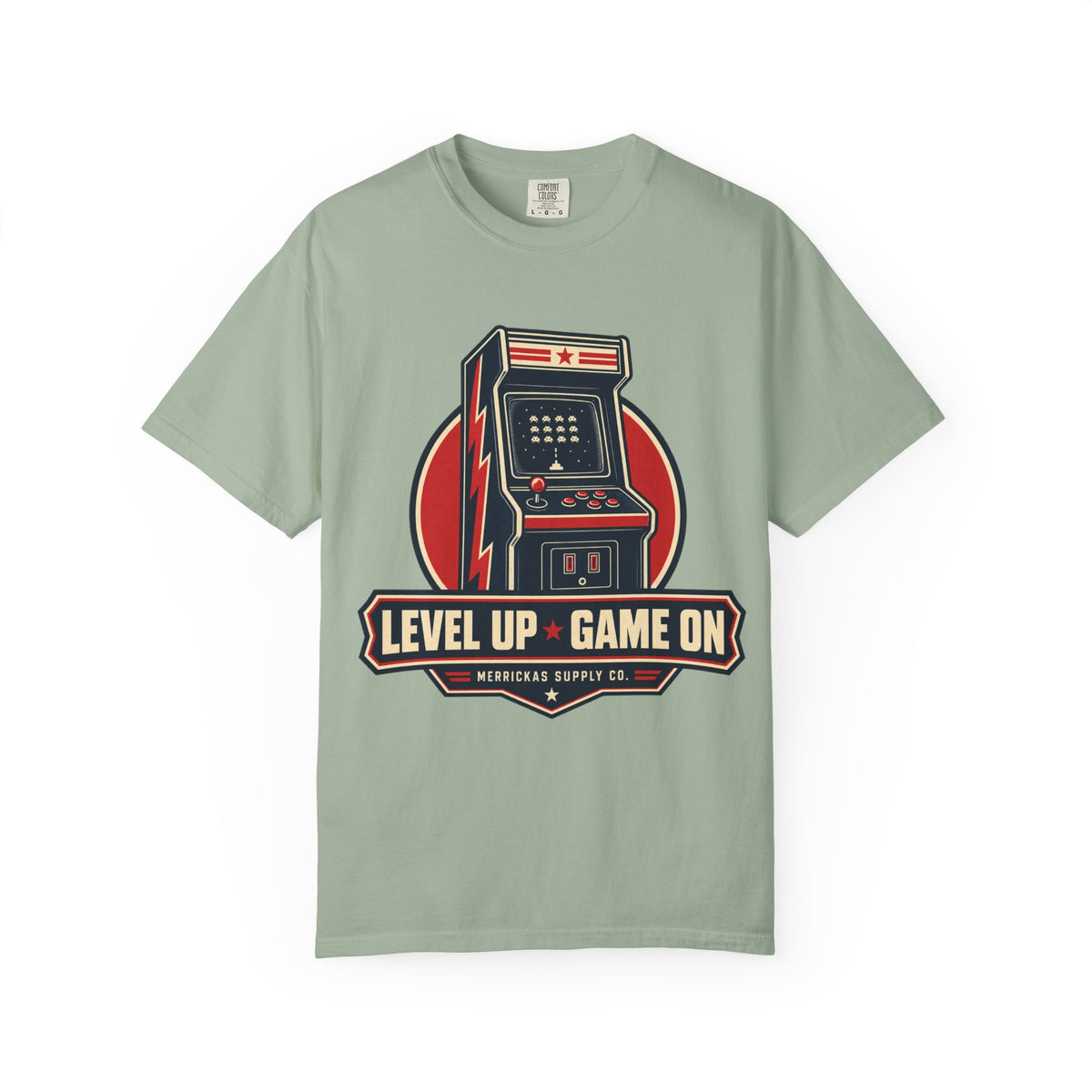 Level Up Game On Garment-Dyed Tee