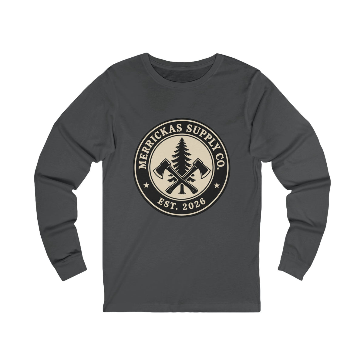 Merrickas Heritage Axe Badge Long Sleeve Tee