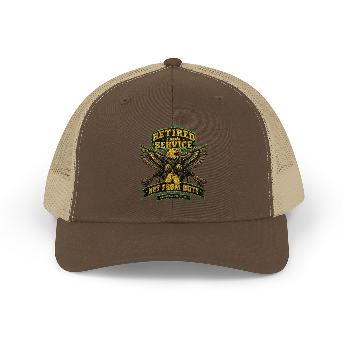 Retired From Service Not From Duty Snapback Trucker Hat