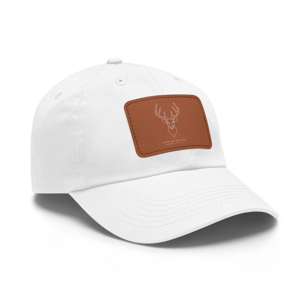 Chasing Antlers Leather Patch Dad Hat
