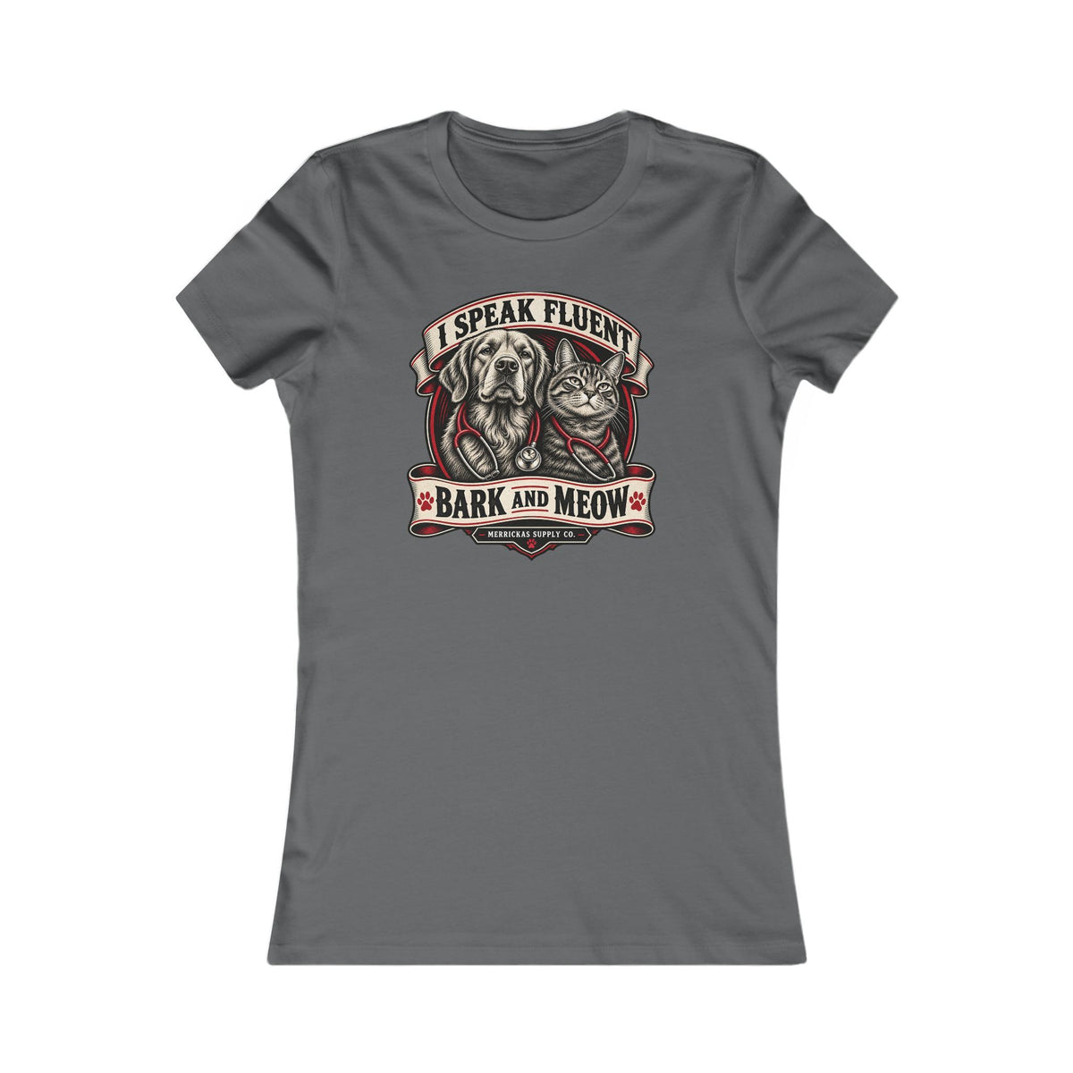 I Speak Fluent Bark And Meow Women's Tee