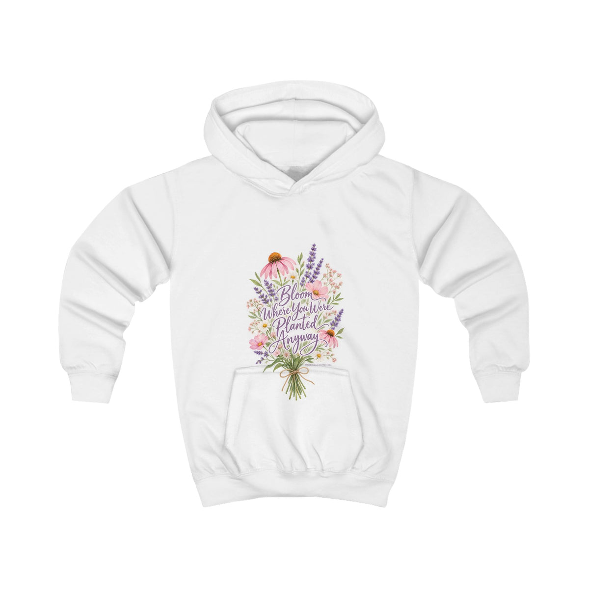 Bloom Where You Were Planted Anyway Kids' Hoodie