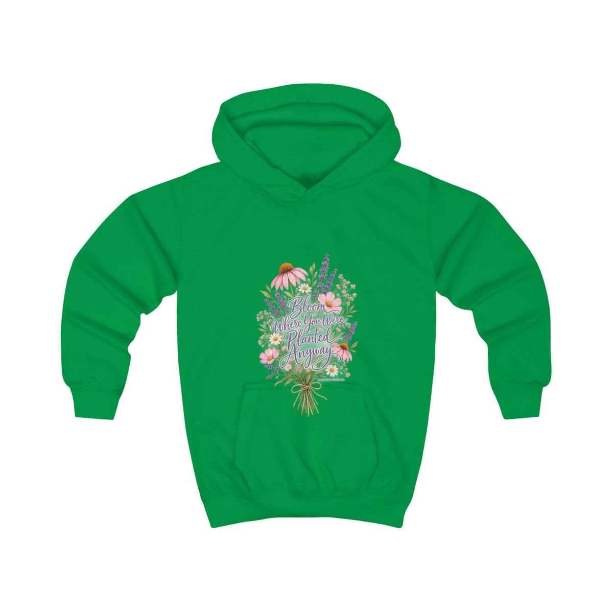 Bloom Where You Were Planted Anyway Kids' Hoodie