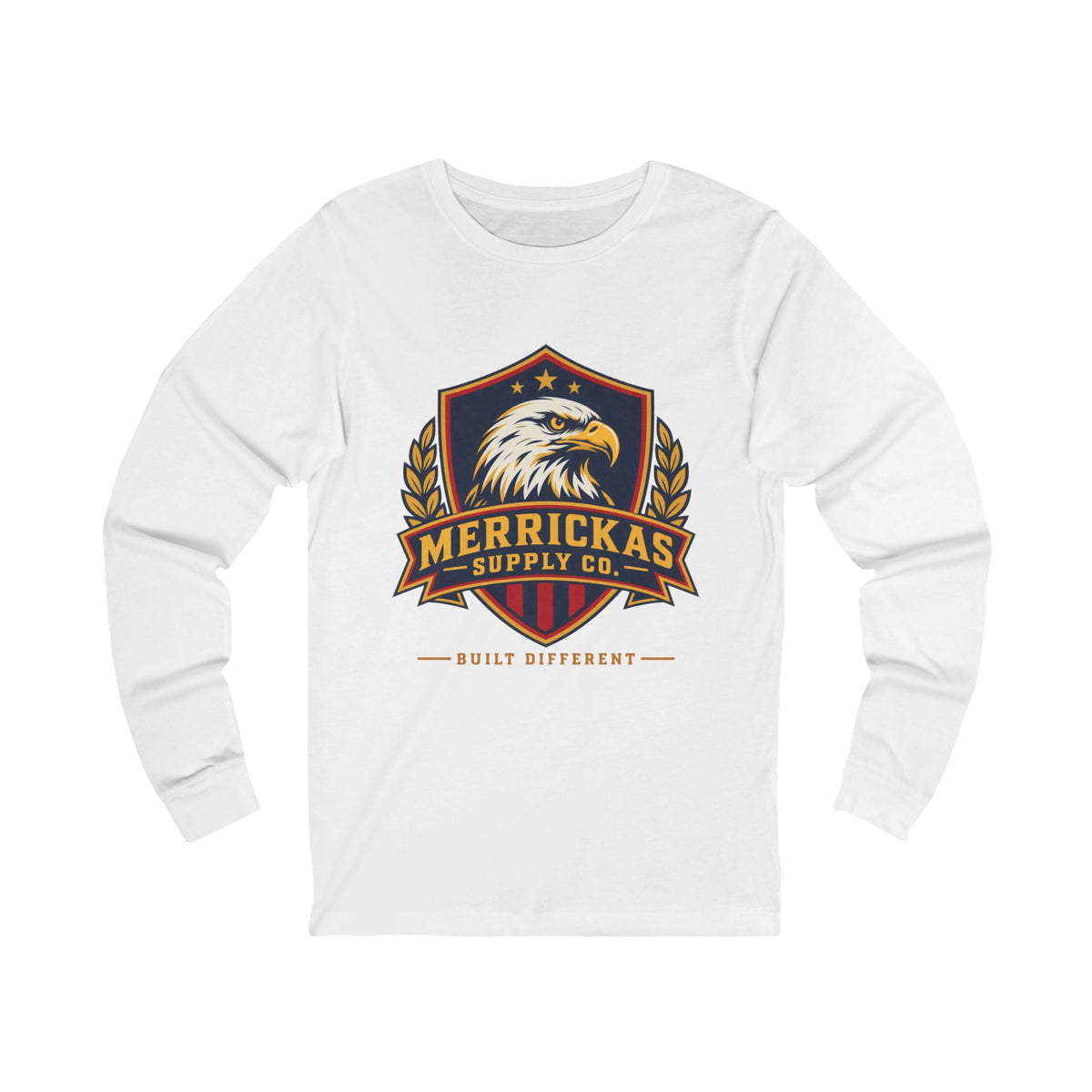 Merrickas Eagle Shield Crest Long Sleeve Tee