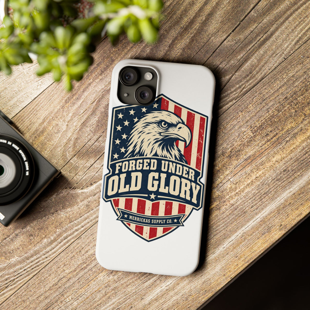 Forged Under Old Glory Phone Case