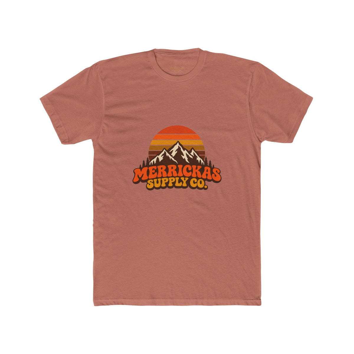 Merrickas Retro Sunset Mountain T-Shirt