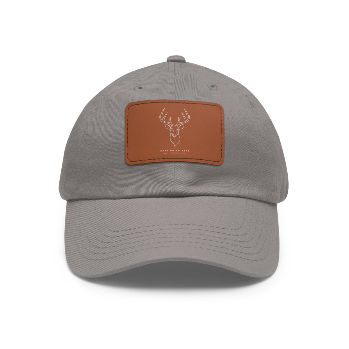 Chasing Antlers Leather Patch Dad Hat