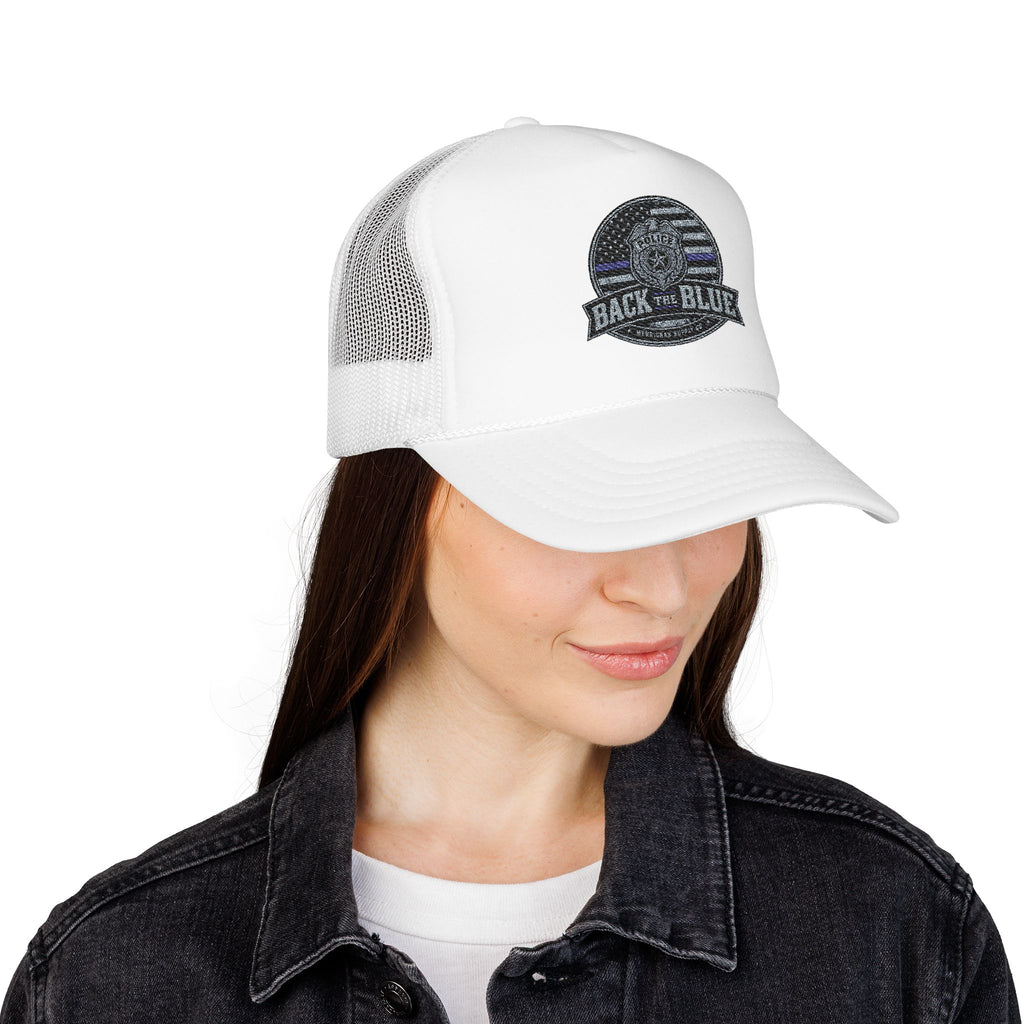 Back The Blue Foam Trucker Hat