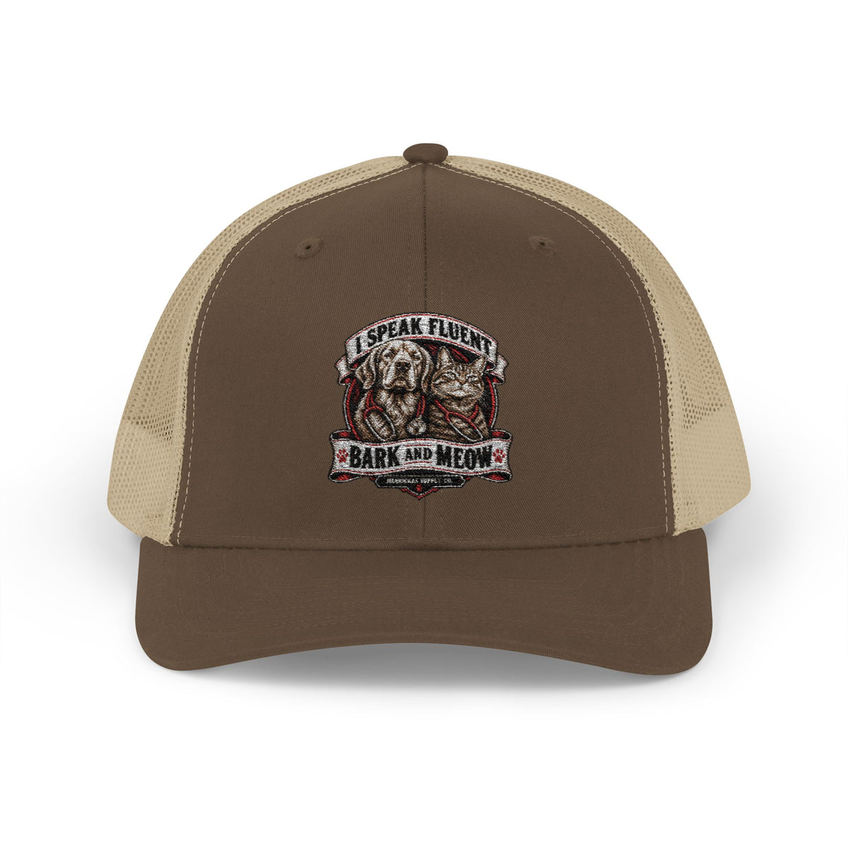 I Speak Fluent Bark And Meow Snapback Trucker Cap