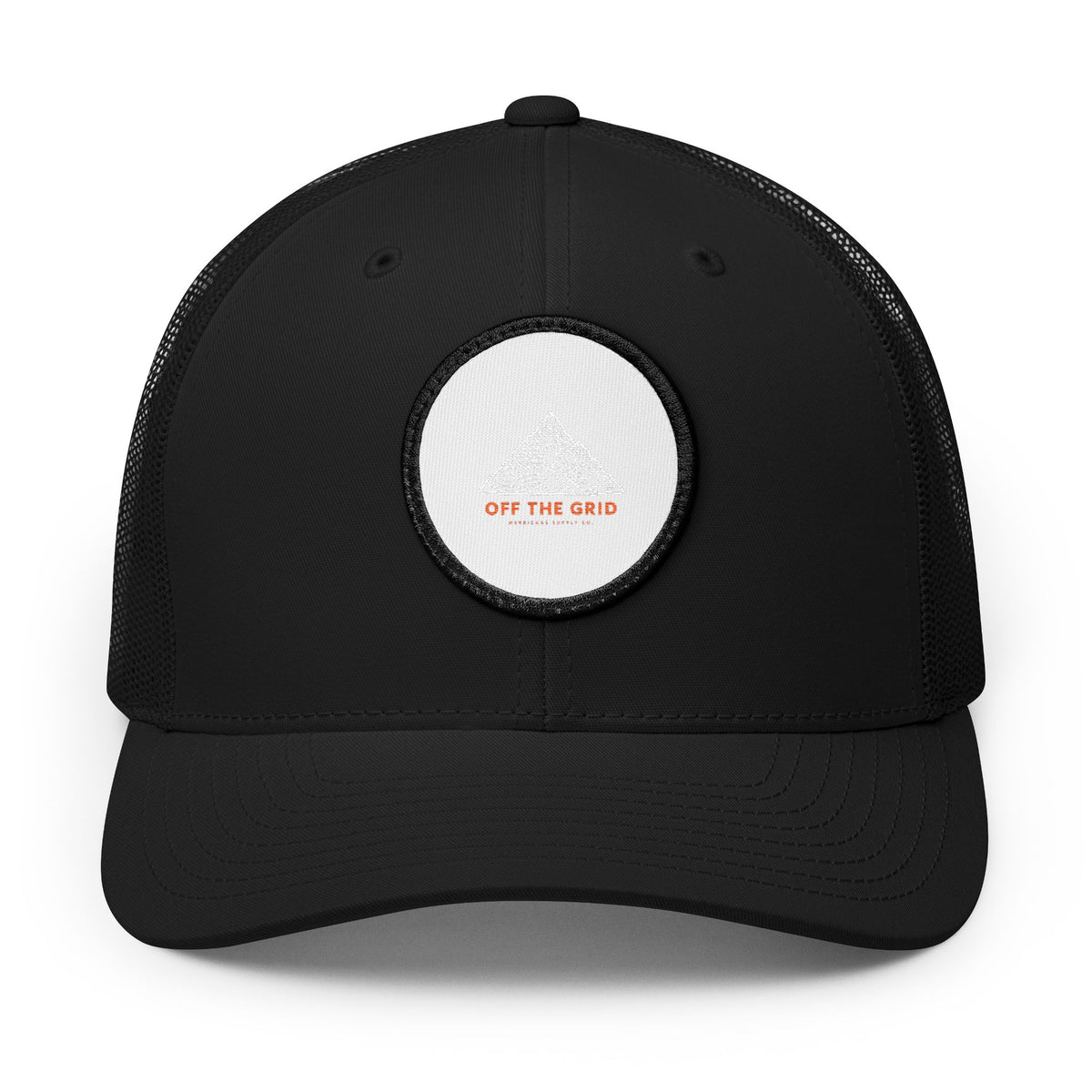 Off The Grid Leather Patch Trucker Cap