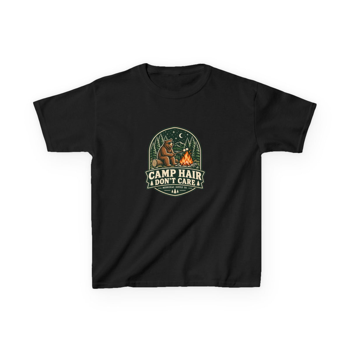 Camp Hair Don't Care Kids Tee