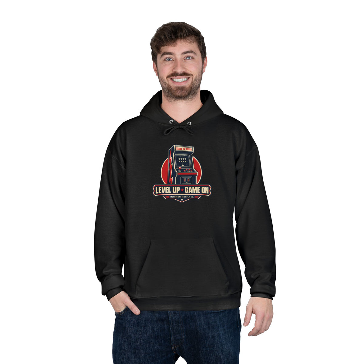 Level Up Game On Heavyweight Hoodie