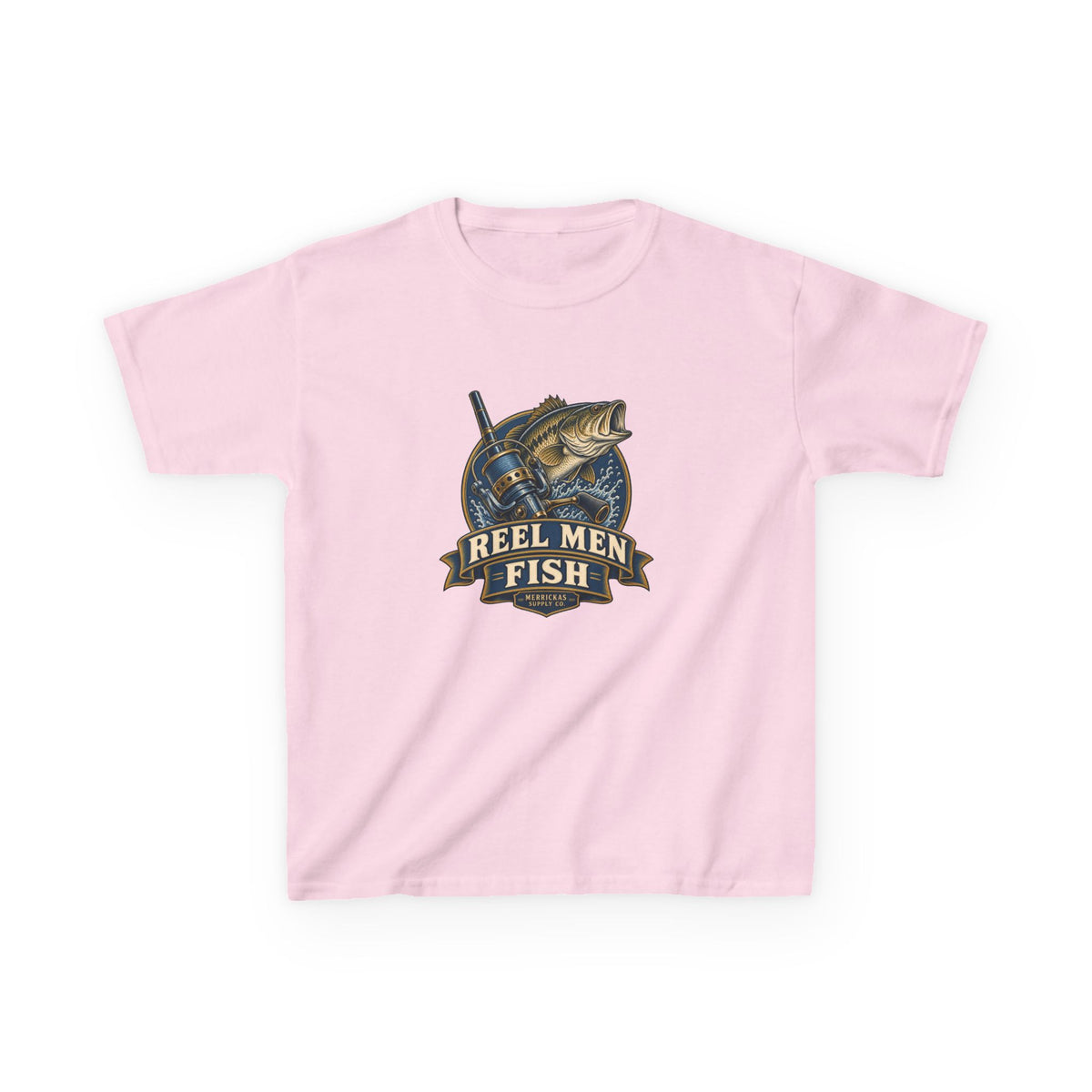 Reel Men Fish Kids Tee