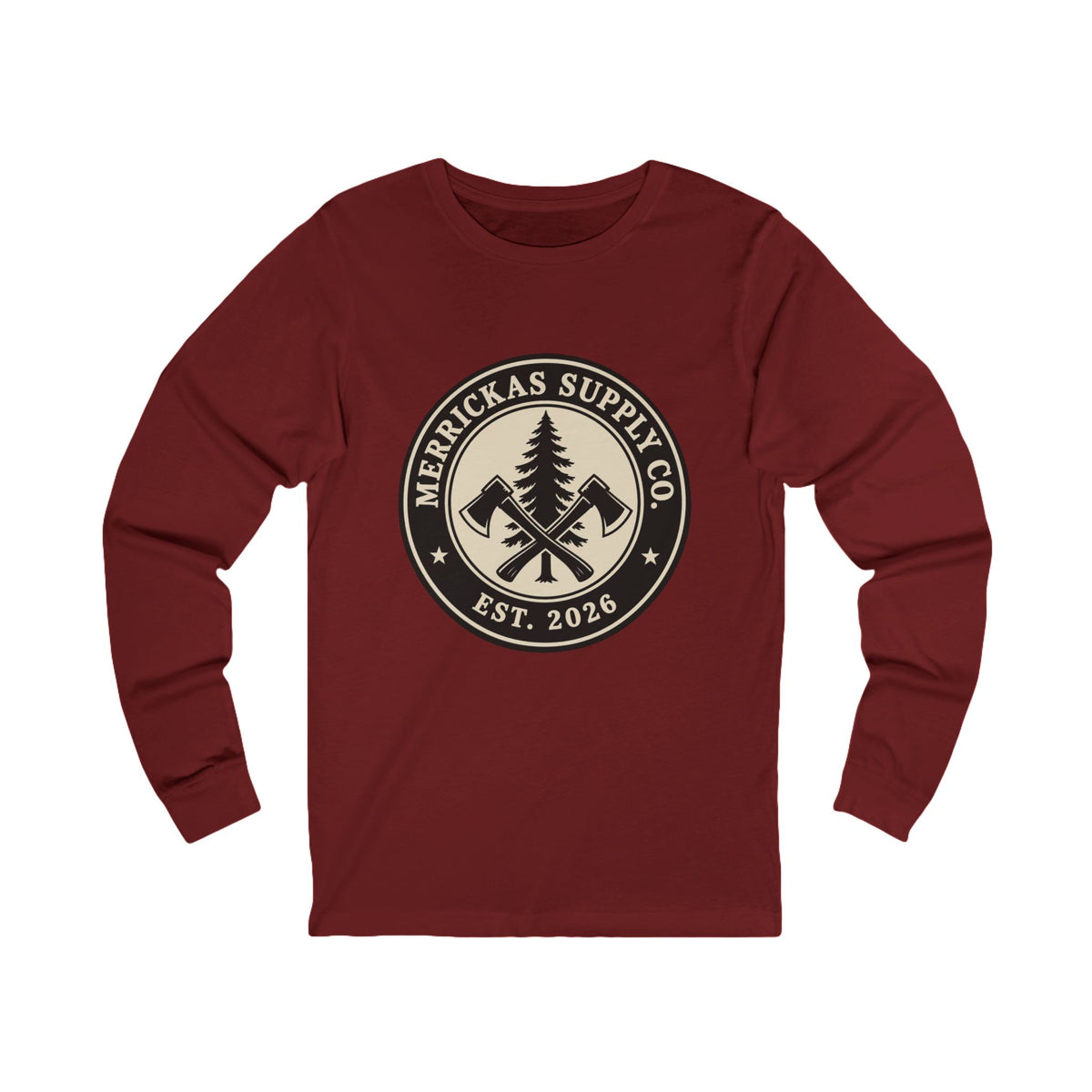 Merrickas Heritage Axe Badge Long Sleeve Tee
