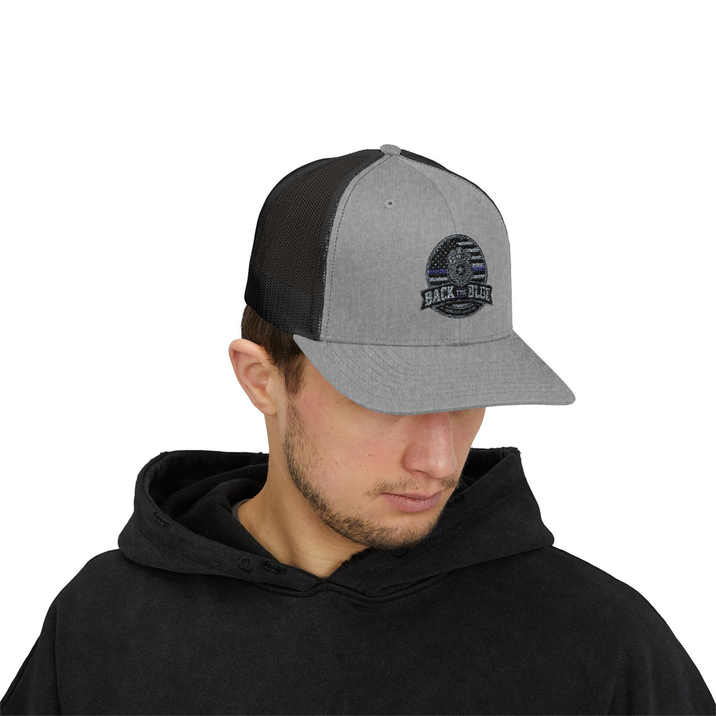 Back The Blue Snapback Trucker Hat