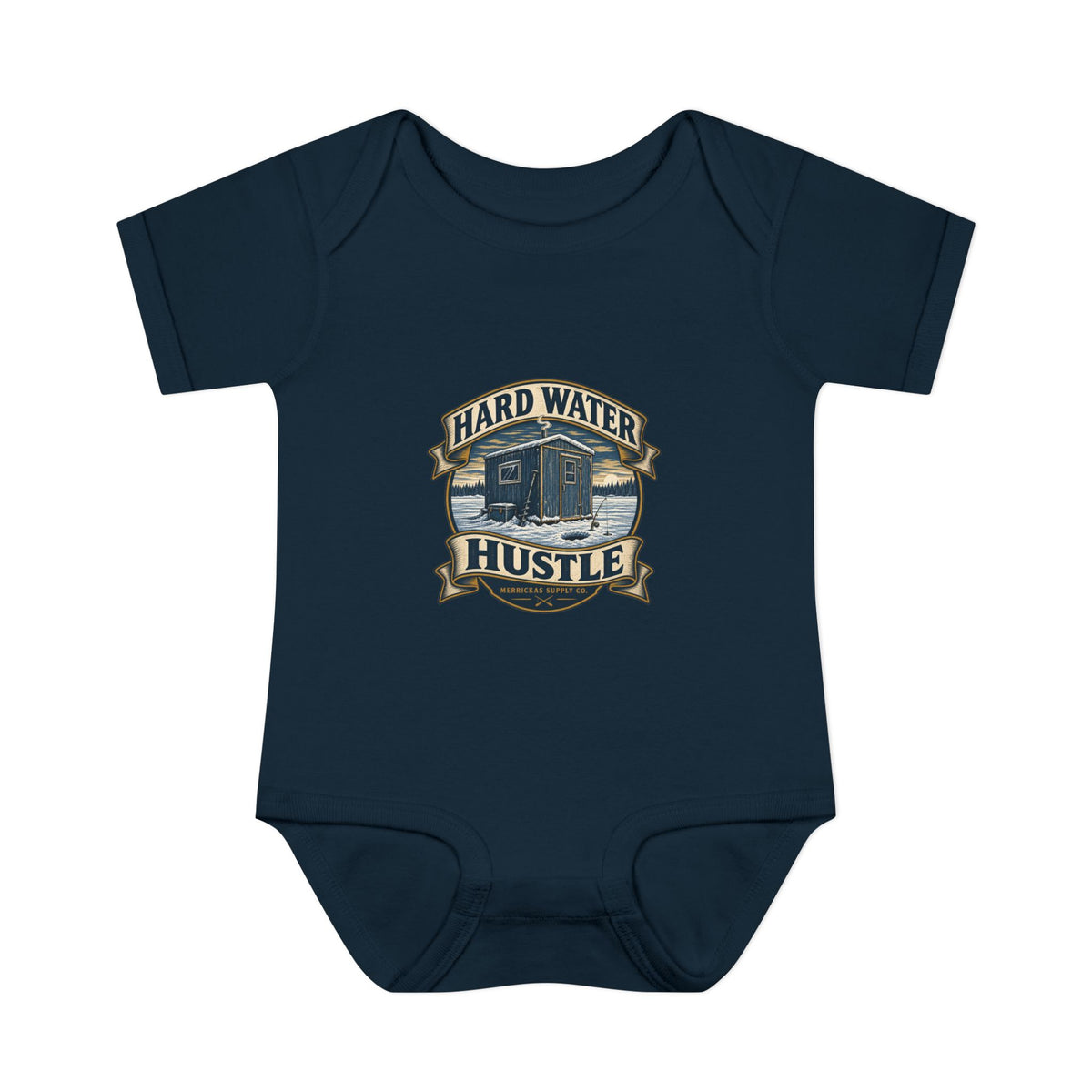 Hard Water Hustle Baby Onesie