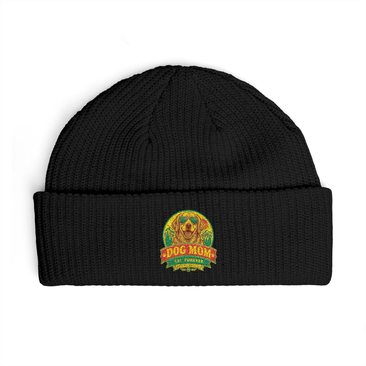 Dog Mom Est. Forever Cuff Beanie