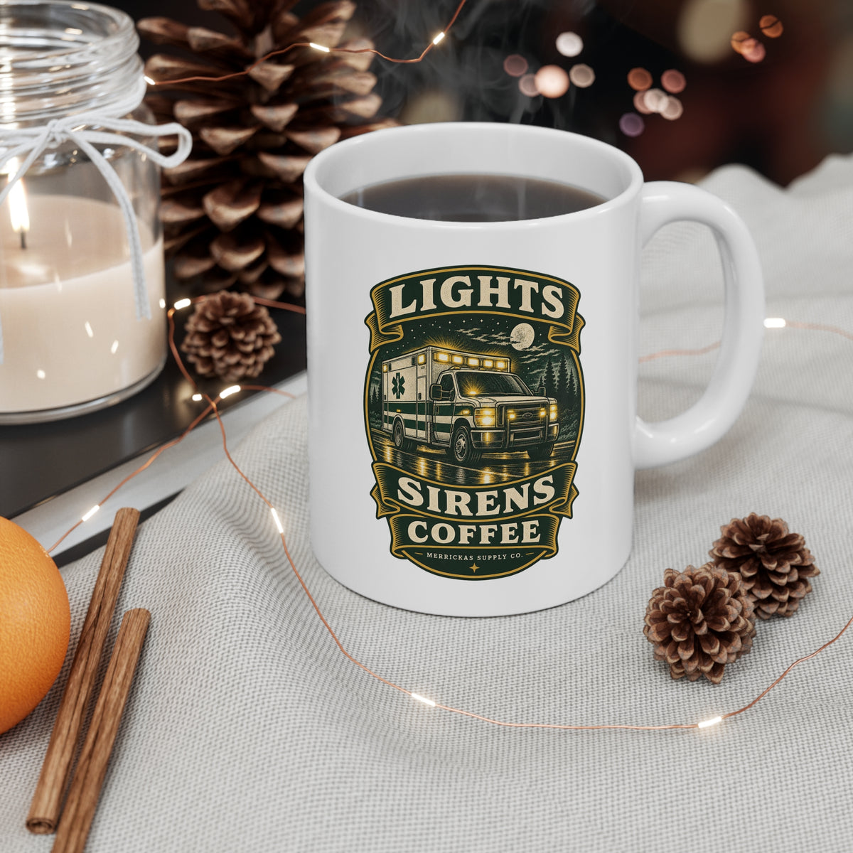 Lights Sirens Coffee Coffee Mug 11oz
