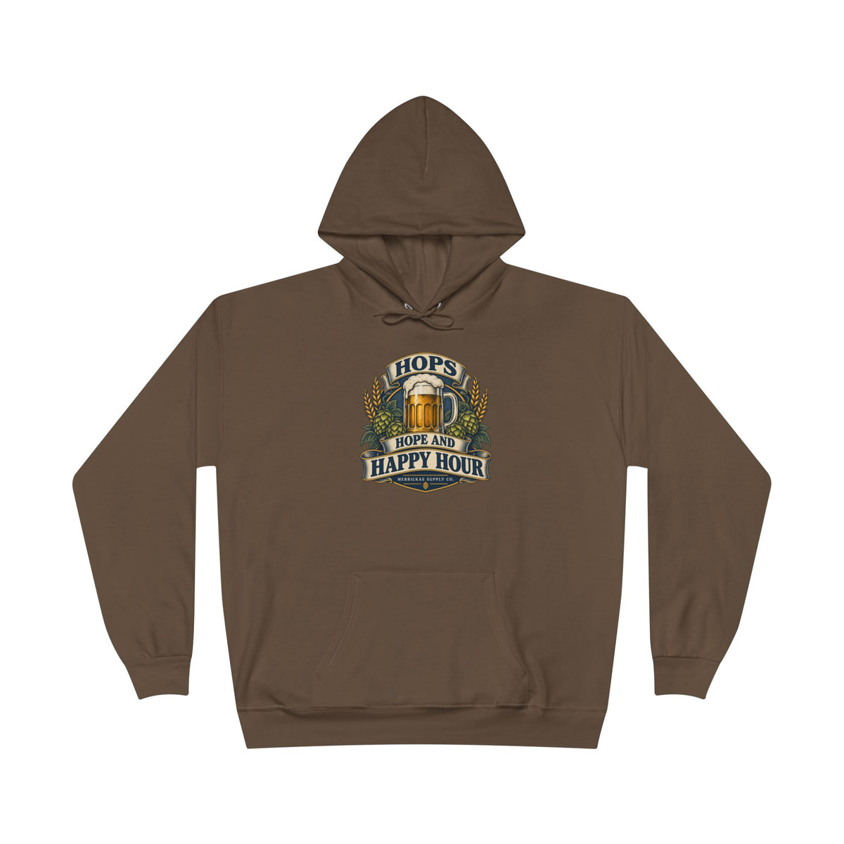 Hops Hope And Happy Hour Heavyweight Hoodie