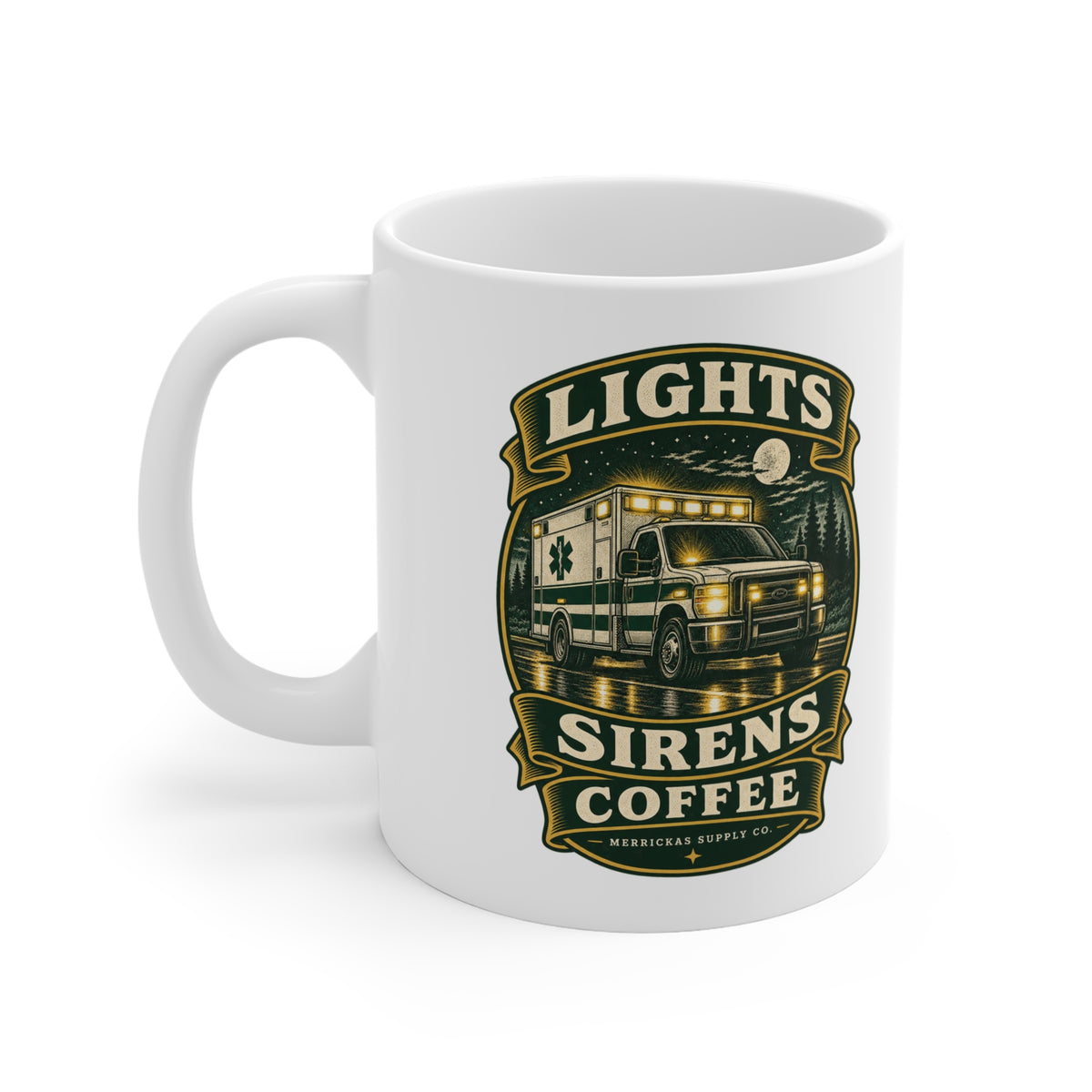 Lights Sirens Coffee Coffee Mug 11oz