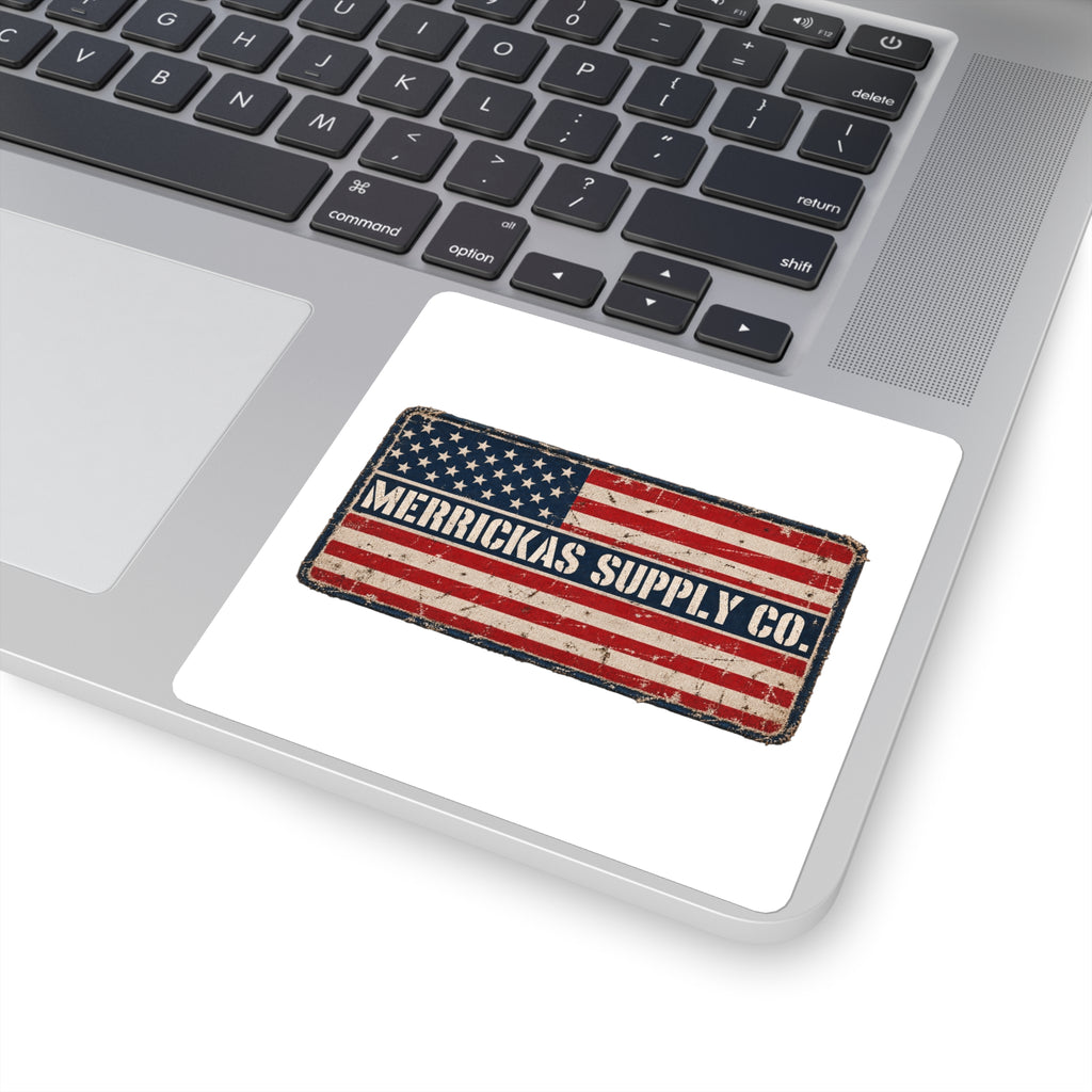 Merrickas American Flag Patch Sticker