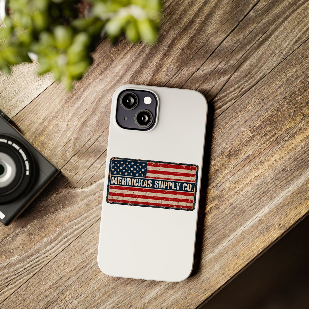 Merrickas American Flag Patch Phone Case