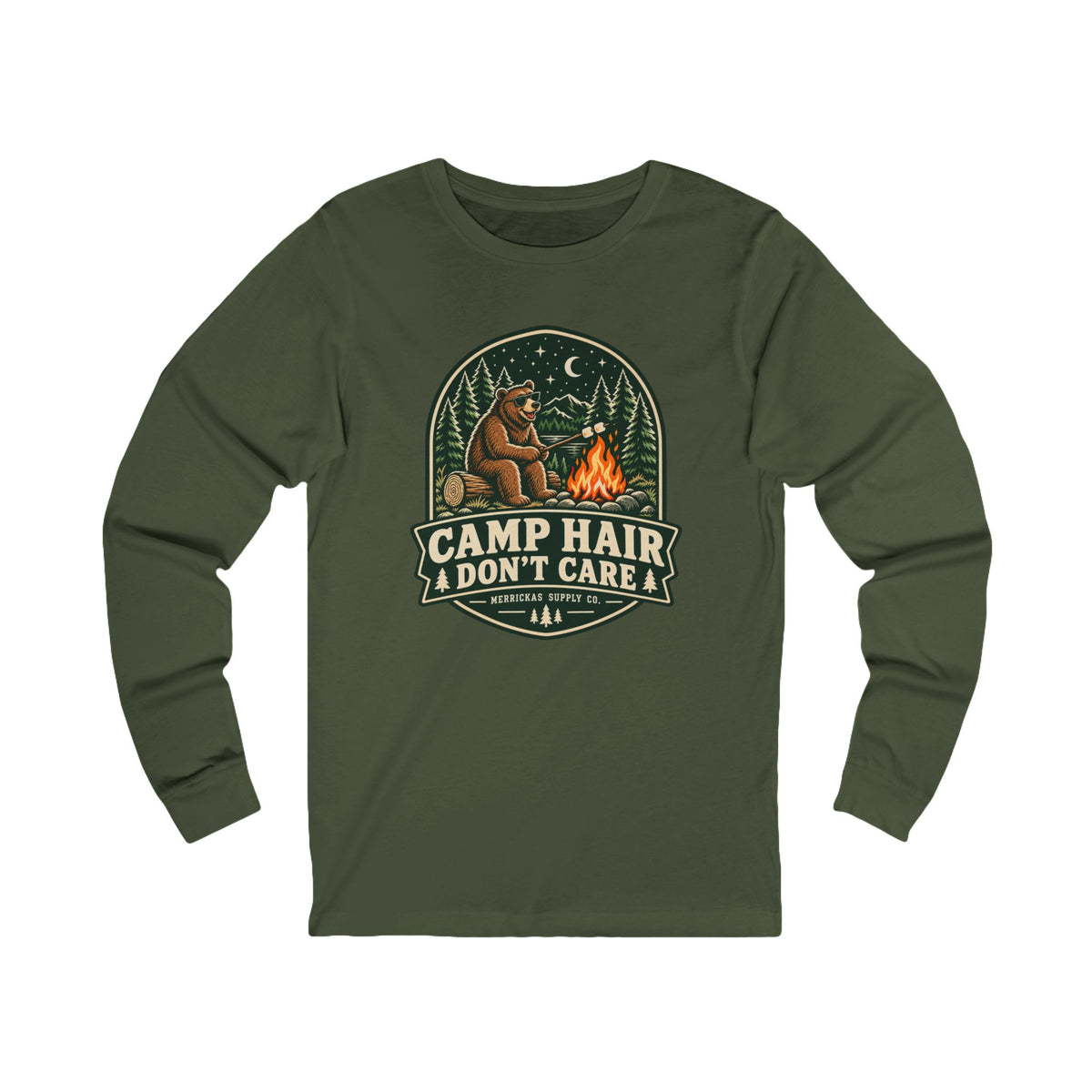 Camp Hair Don't Care Long Sleeve Tee