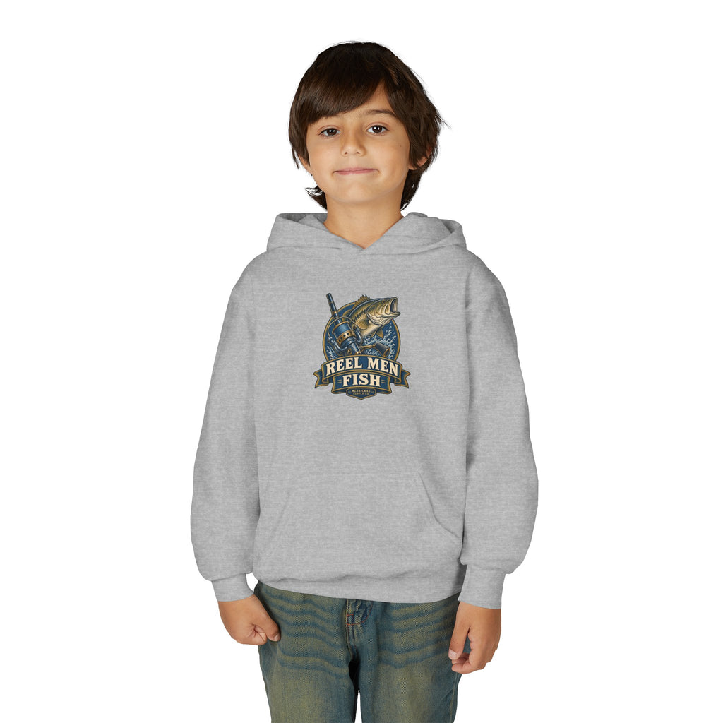 Reel Men Fish Youth Hoodie
