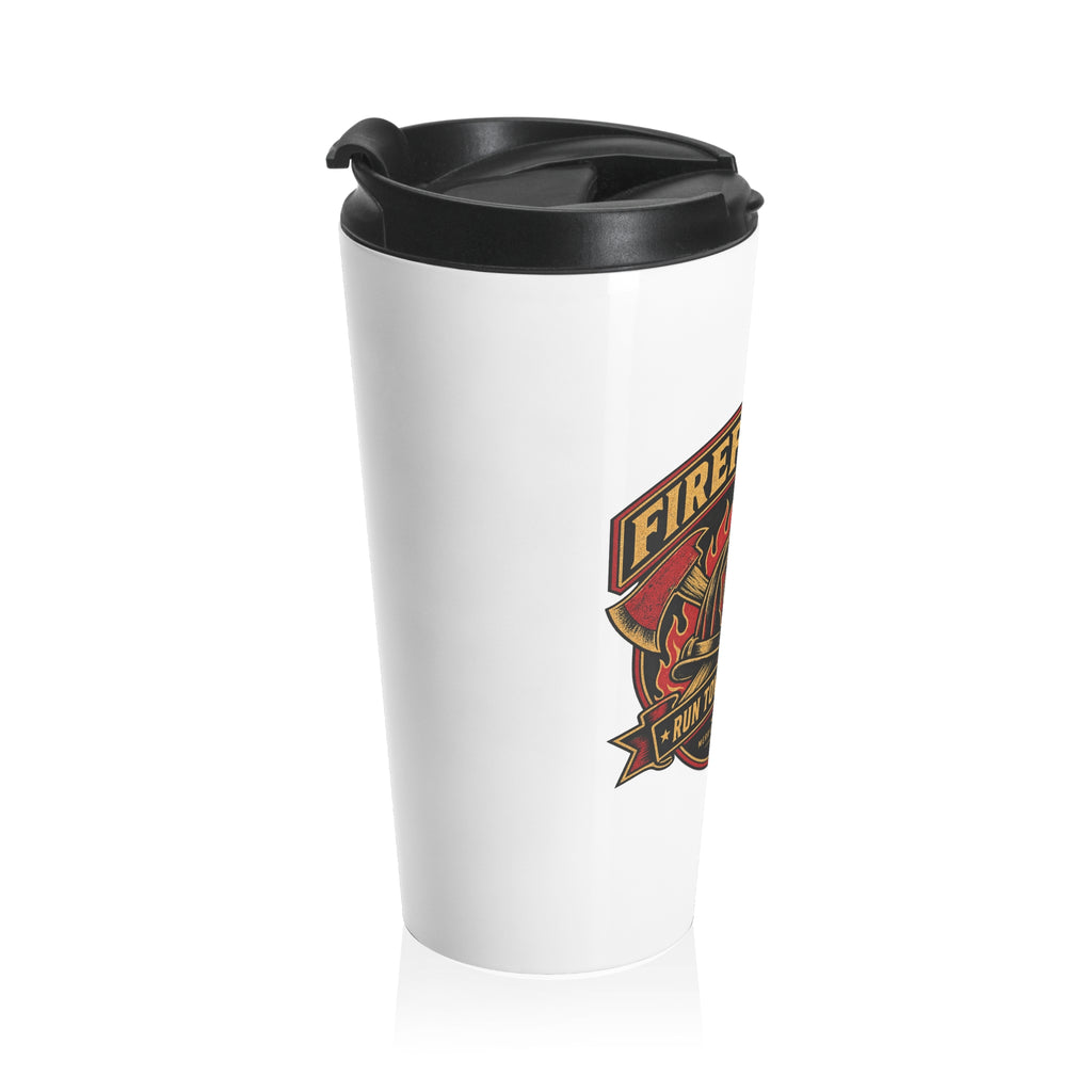 Run Toward The Fire Travel Mug