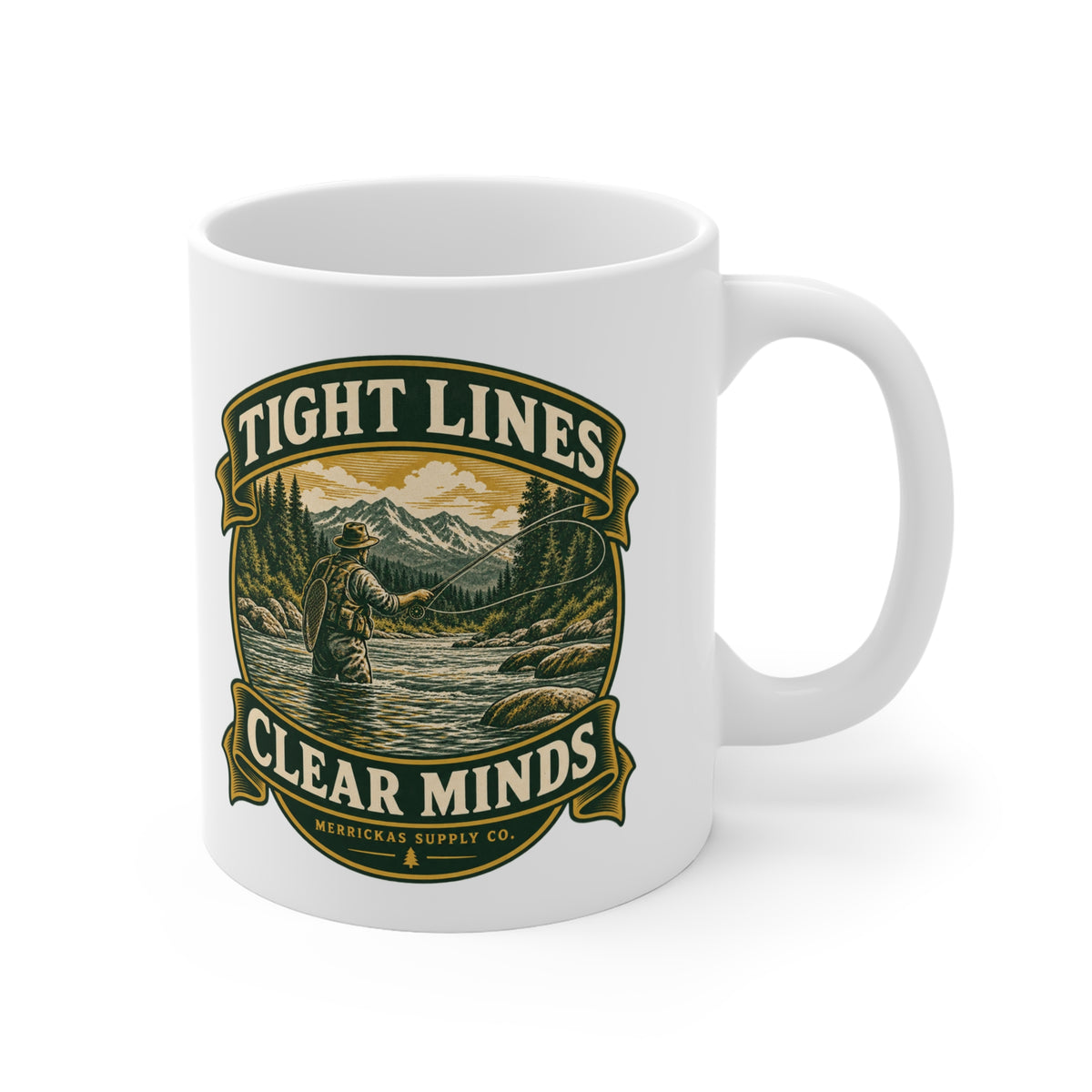Tight Lines Clear Minds Coffee Mug 11oz
