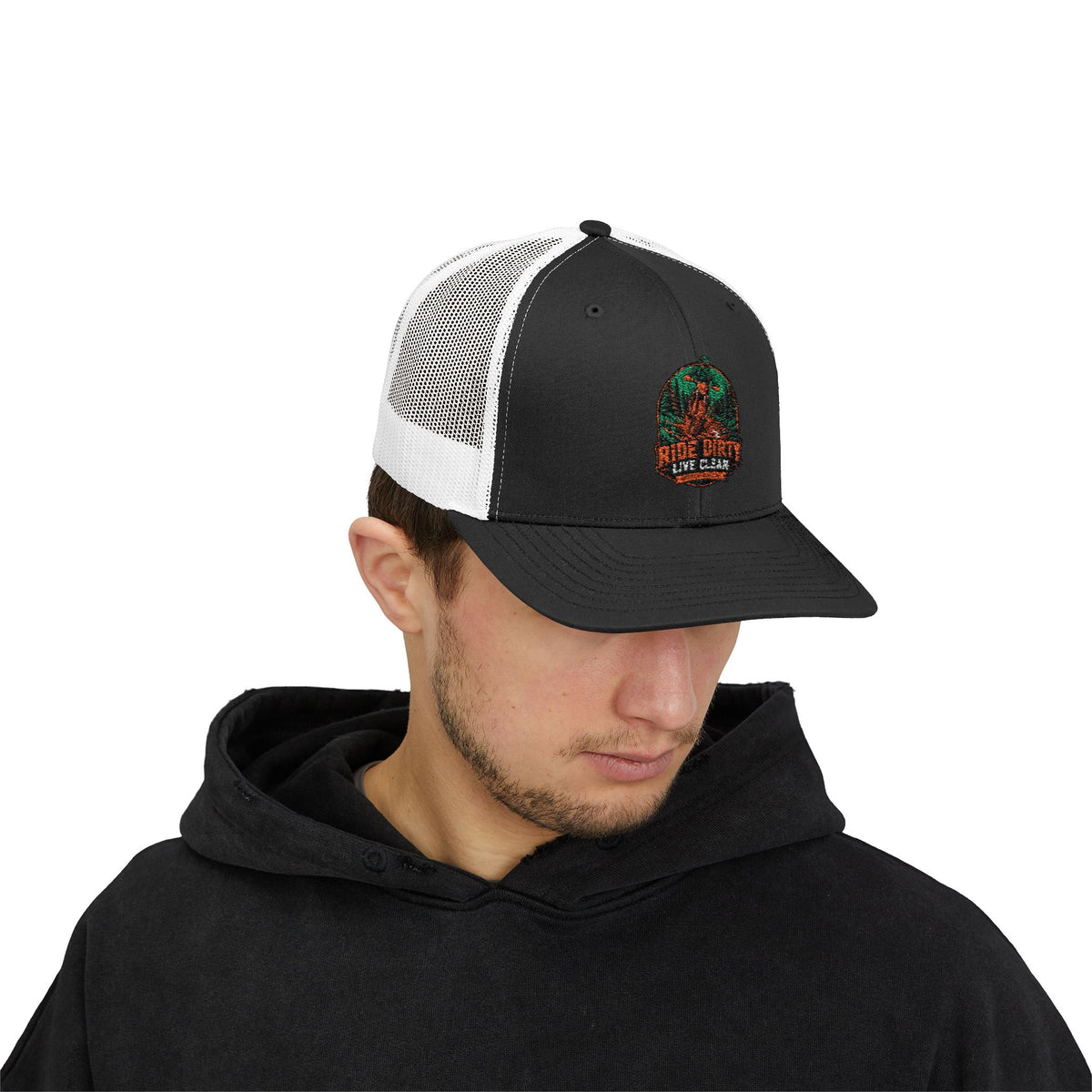 Ride Dirty Live Clean Snapback Trucker Hat