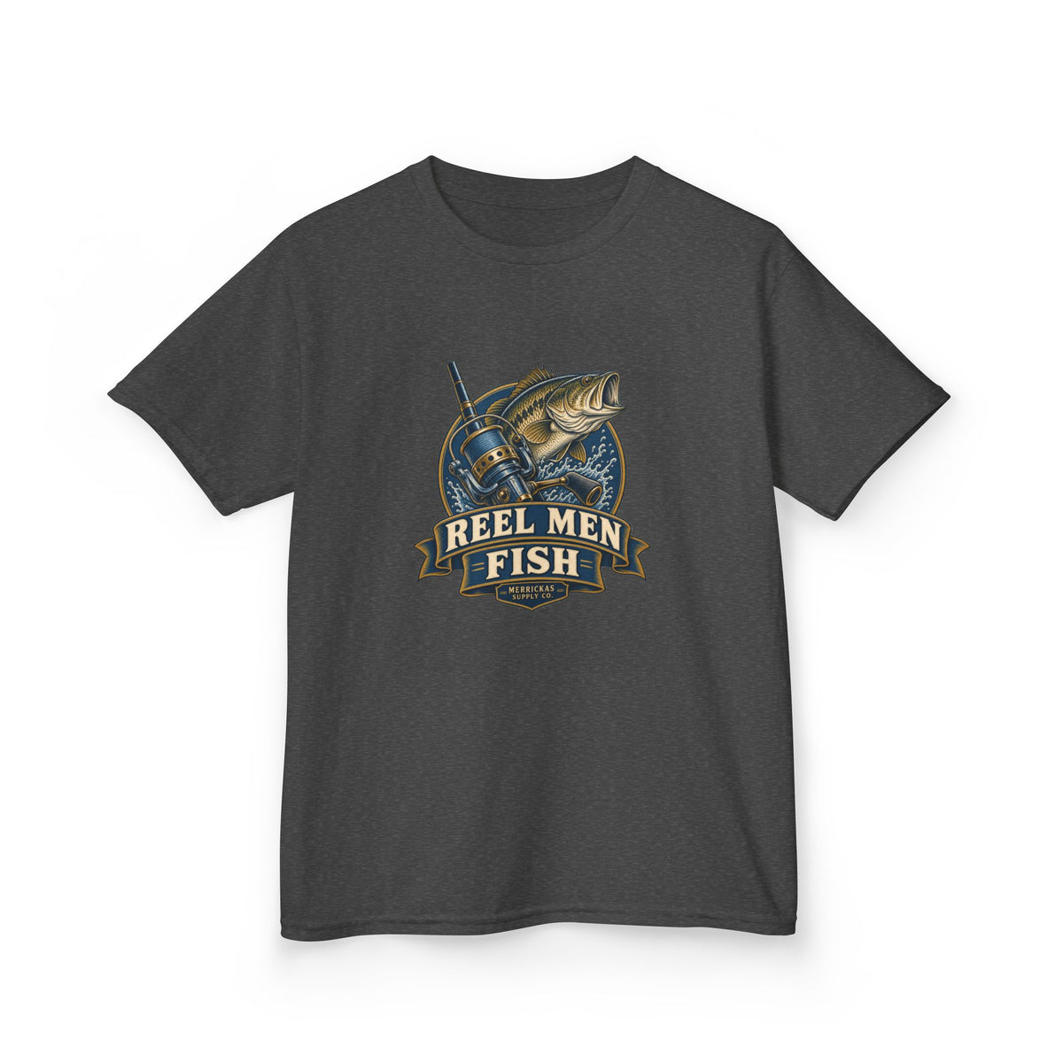 Reel Men Fish Kids Tee