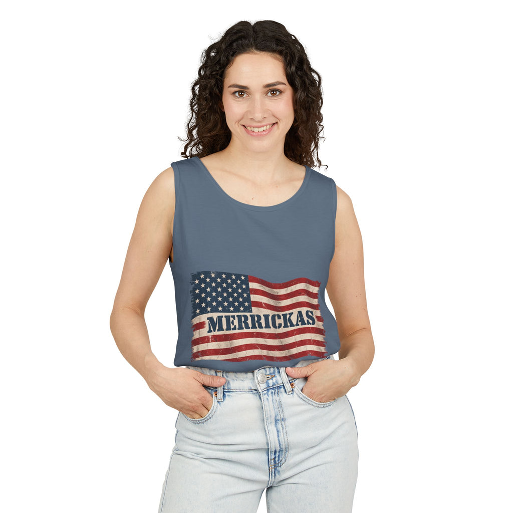 Merrickas Flag Garment-Dyed Tank